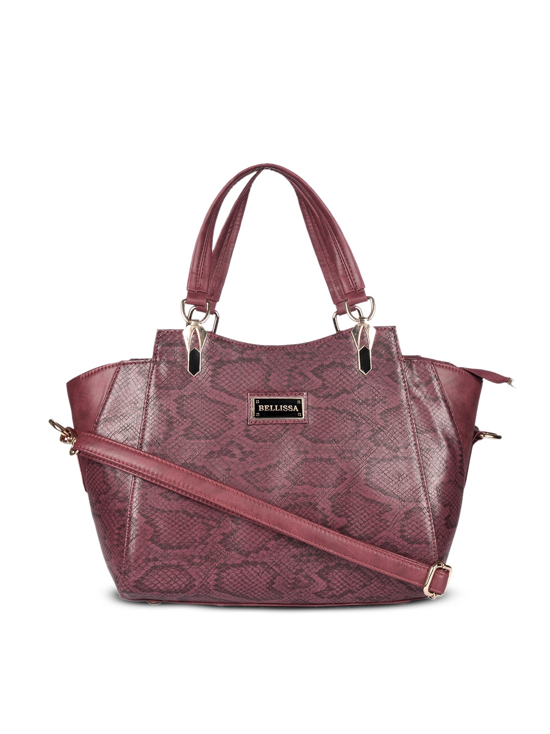 

Bellissa Maroon Animal PU Swagger Handheld Bag