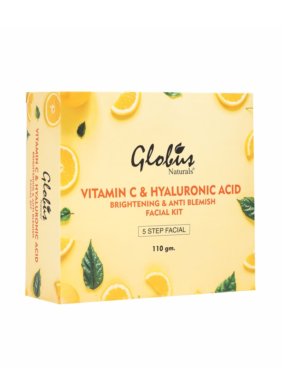 

Globus naturals Anti-Ageing Hyaluronic Acid & Vitamin C Brightening Facial Kit, Yellow