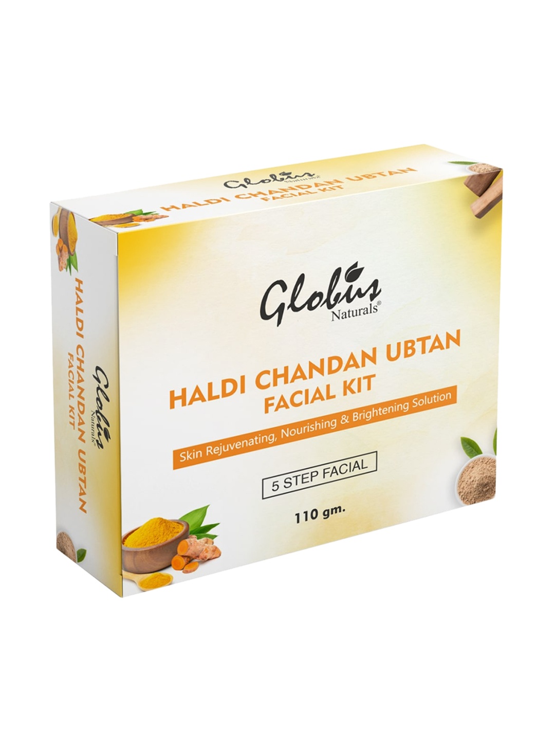 

Globus naturals Haldi Chandan Ubtan Brightening Lightening Facial Kit, Yellow