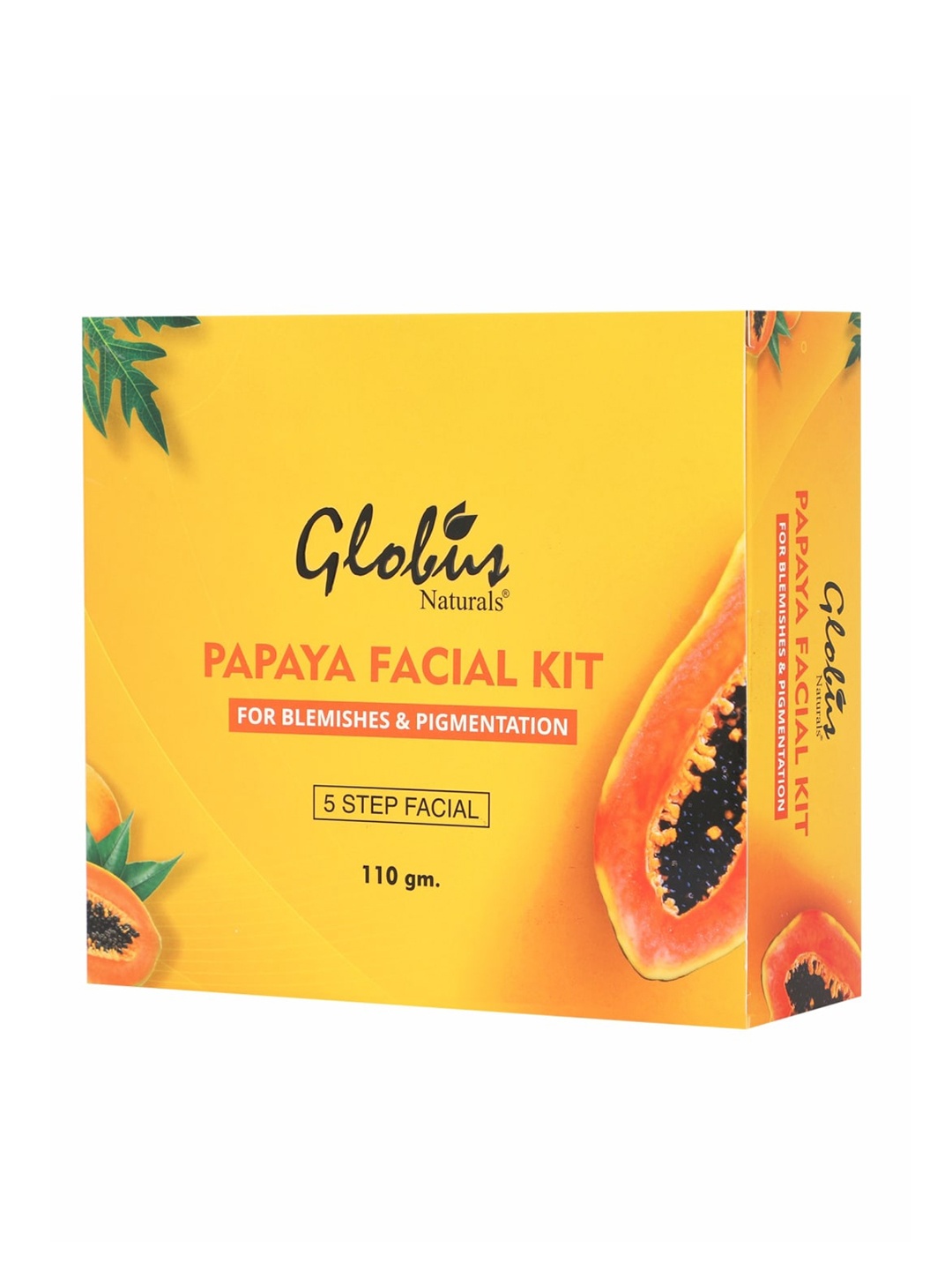 

Globus Naturals Unisex Anti-Tan Papaya Facial Kit For Flawless Skin, Yellow