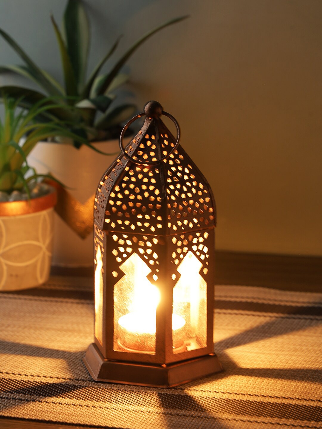 

Aapno Rajasthan Brown Decorative Antique Moroccan Lanterns