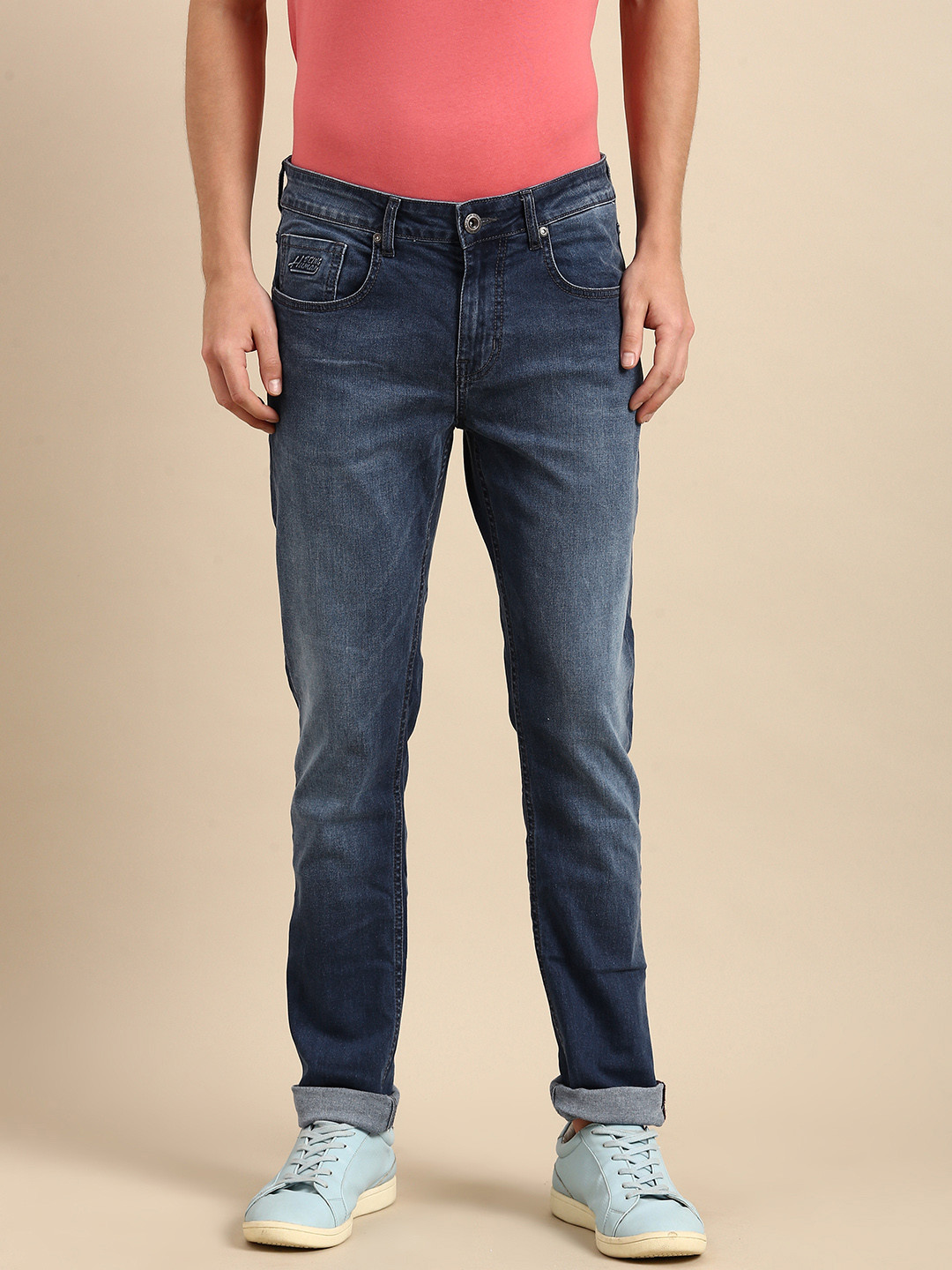

Being Human Men Blue Skinny Fit Light Fade Stretchable Jeans
