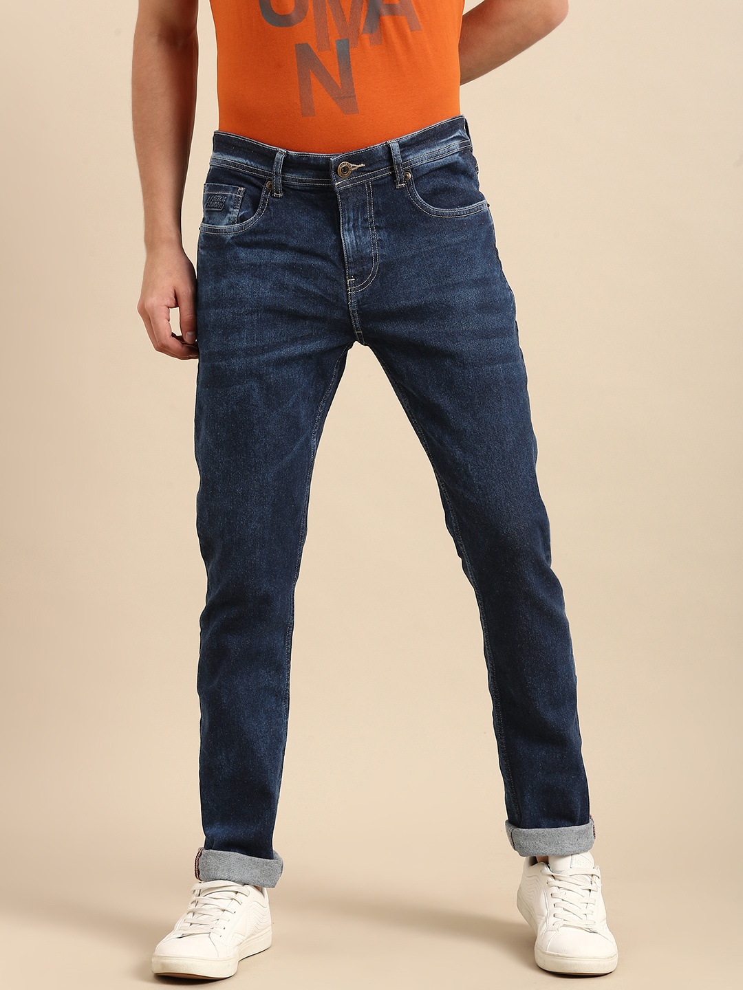 

Being Human Clothing Men Blue Slim Fit Light Fade Stretchable Jeans