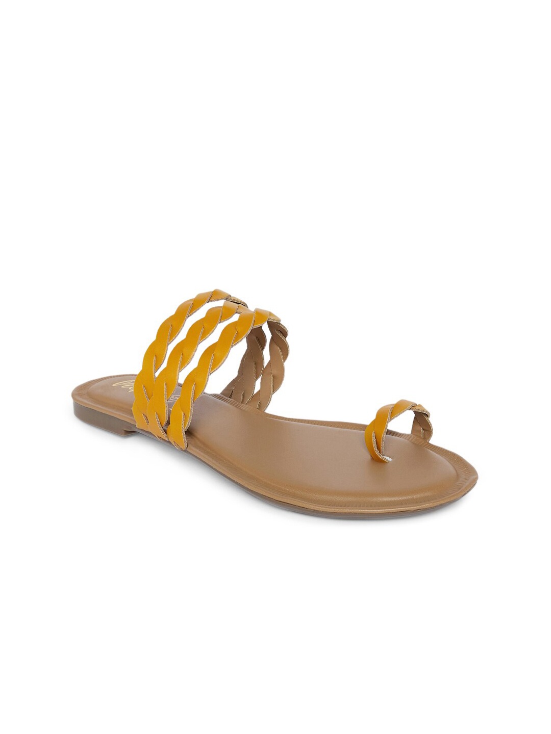 

People Women Mustard One Toe Flats