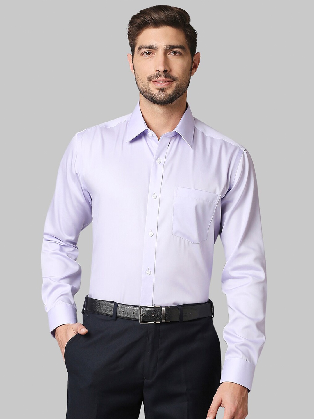 

Park Avenue Men Purple Opaque Formal Shirt