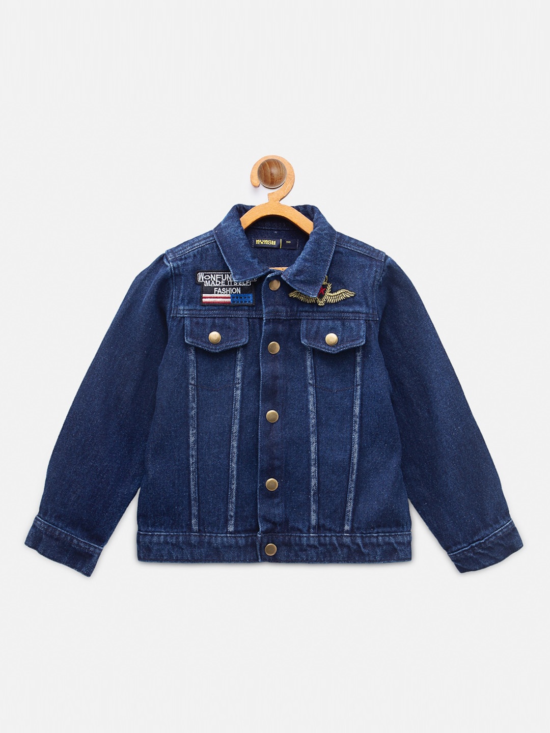 

NYNSH Boys Blue Washed Denim Jacket