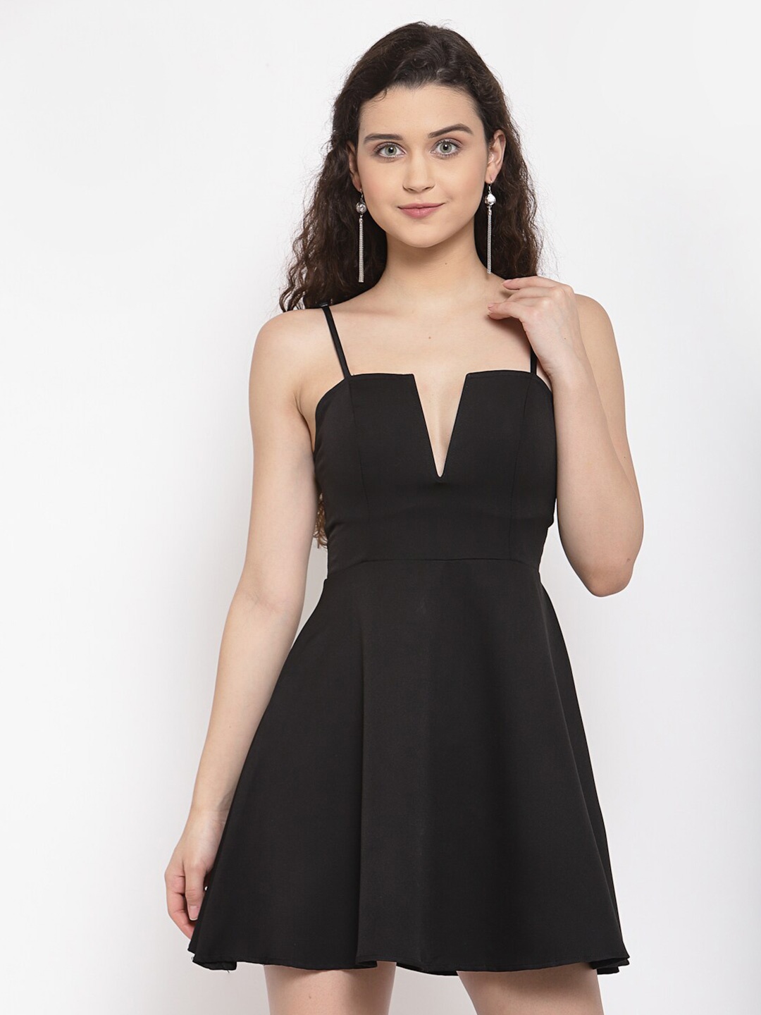 

iki chic Black Scuba Mini Dress