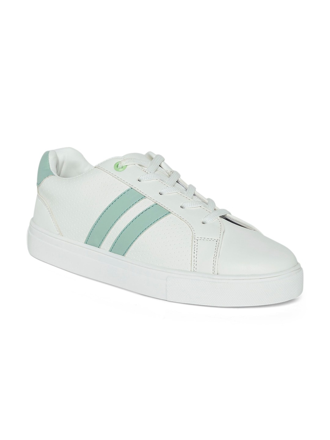 

People Women White Textured Sneakers