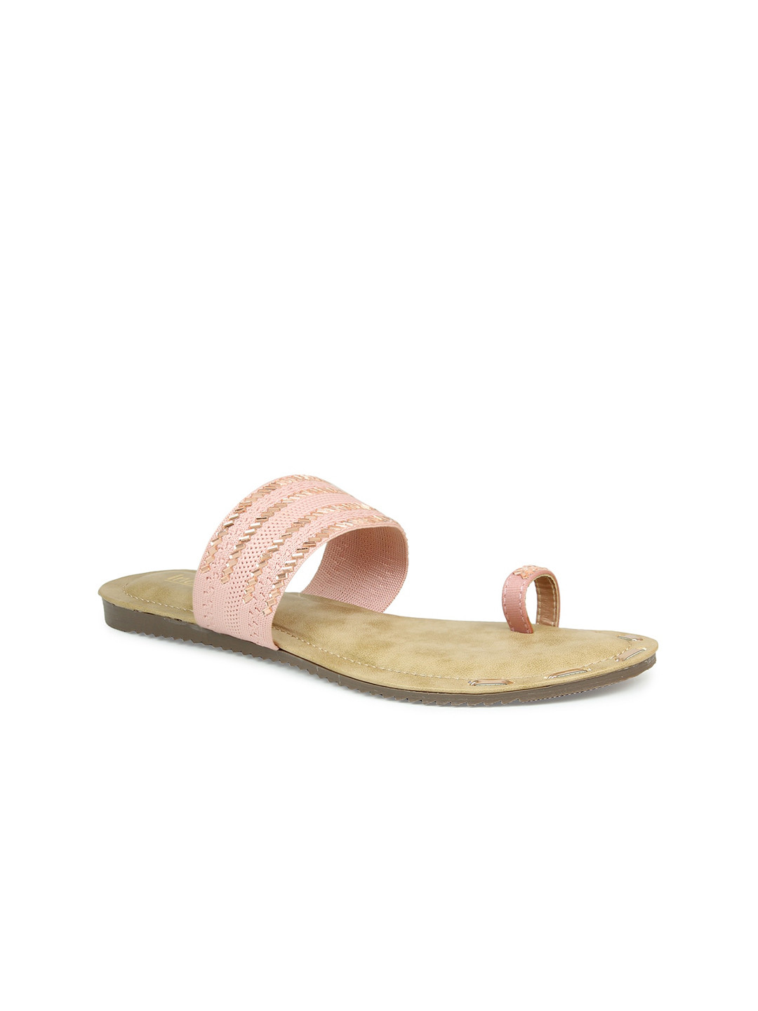 

Inc 5 Women Rose Gold Ethnic One Toe Flats