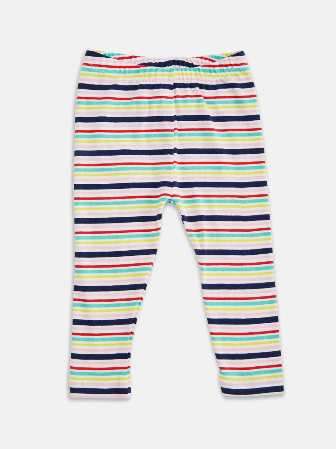 

Pantaloons Baby Infant Girls White & Red Striped Leggings