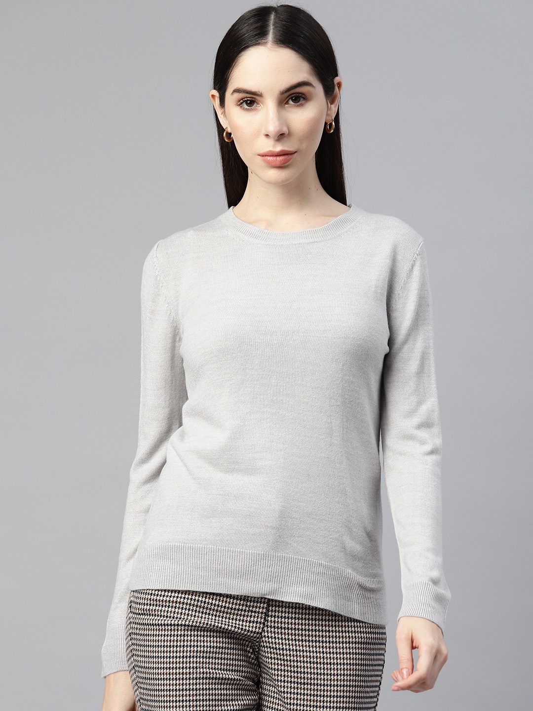 

Marks & Spencer Round Neck Acrylic Pullover, Grey