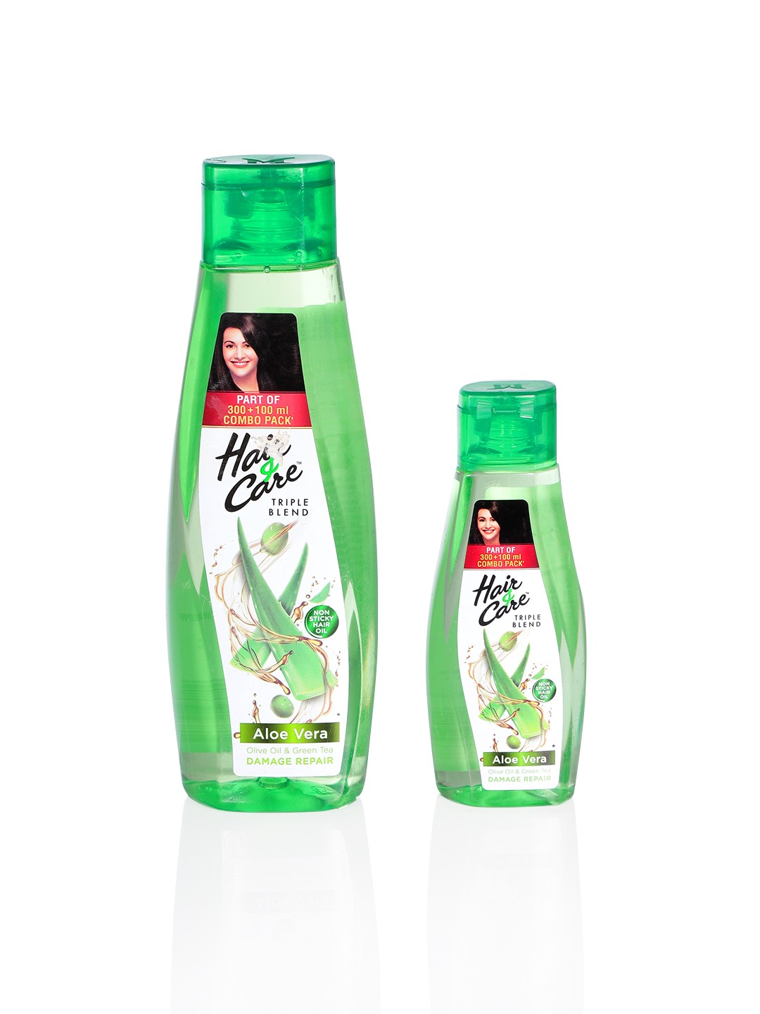 

Hair & Care Set of 2 Damage Repair Triple Blend Non Sticky Hair Oil, Green