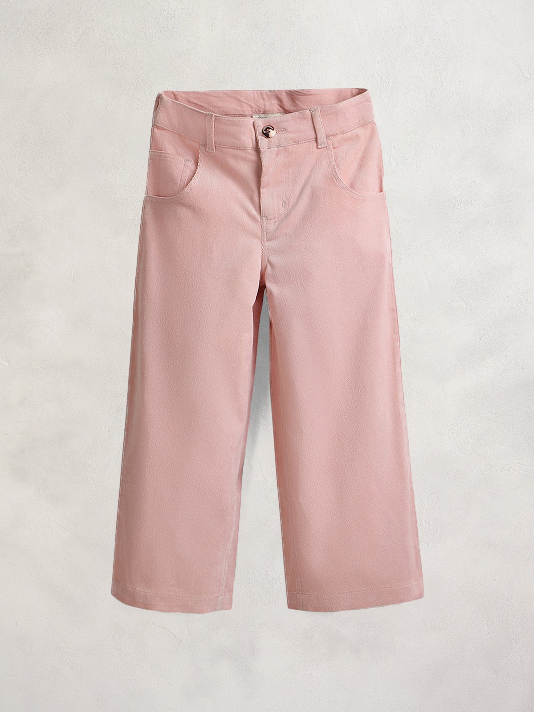

Cherry Crumble Girls Pink Parallel Trousers