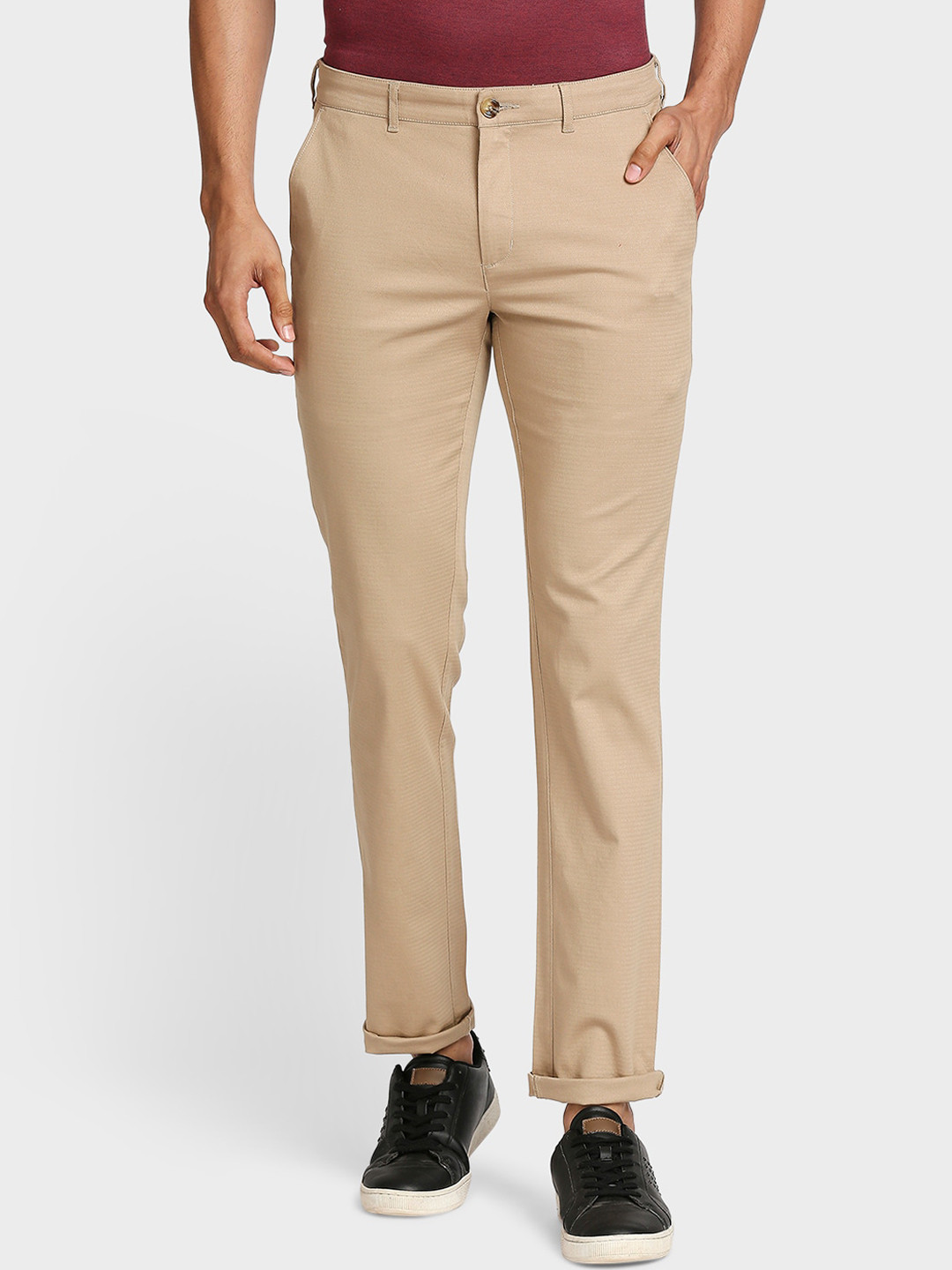 

ColorPlus Men Khaki Trousers