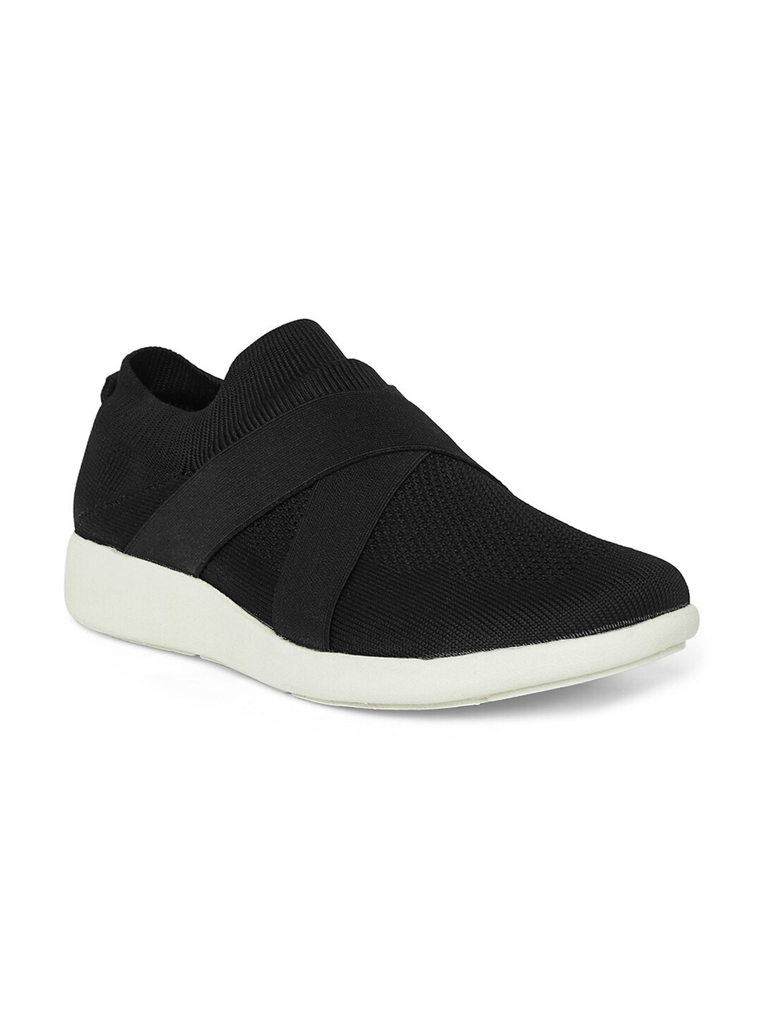 

Ajile by Pantaloons Men Black Textile Running Non-Marking Shoes