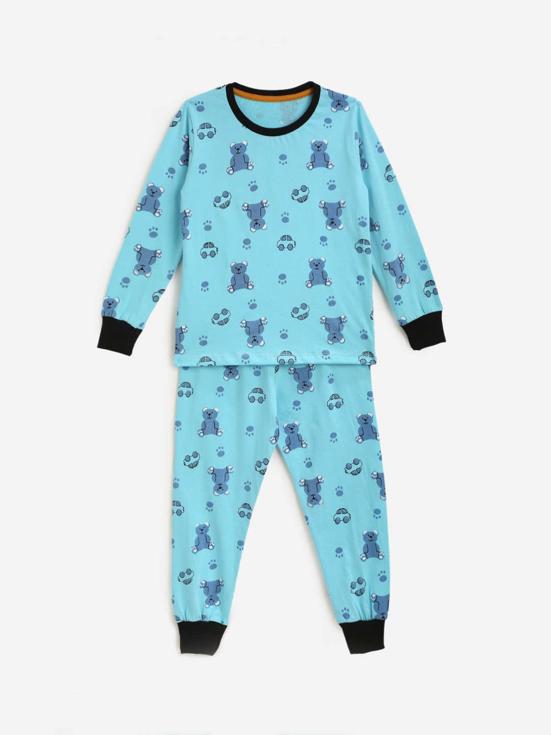 

KIDSCRAFT Boys Blue & Black Printed Night suit KIDS1197-34