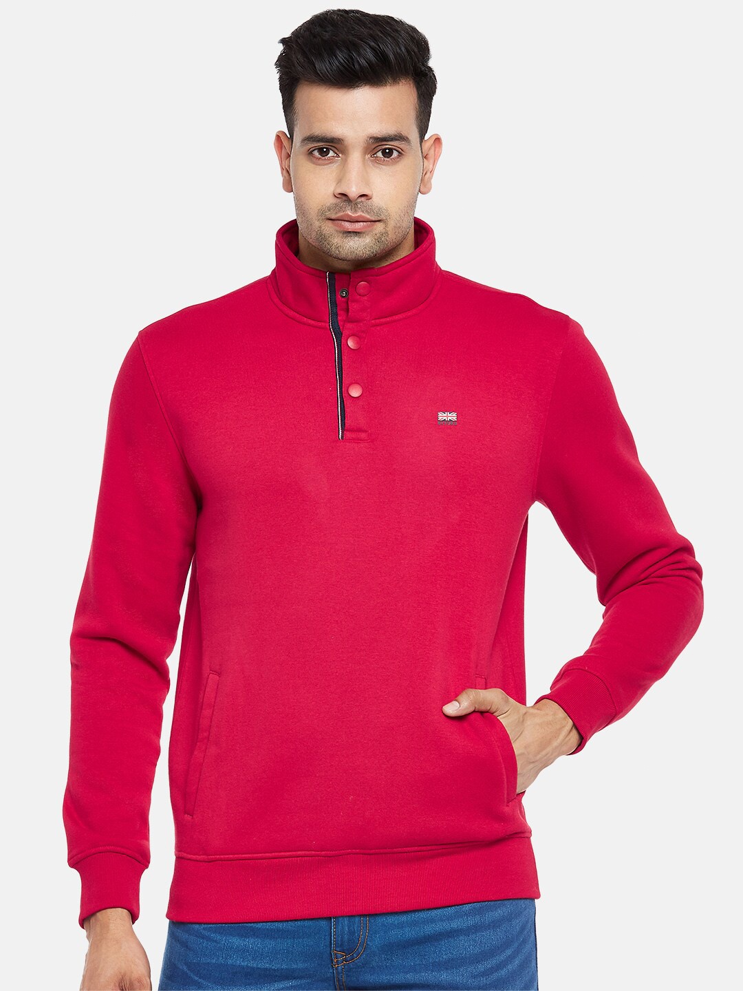 

BYFORD by Pantaloons Men Red Sweatshirt