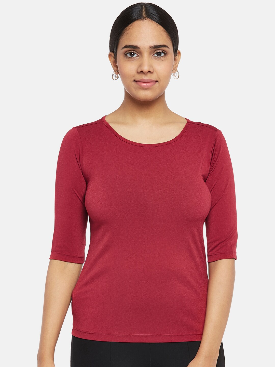 

Annabelle by Pantaloons Red Regular Top