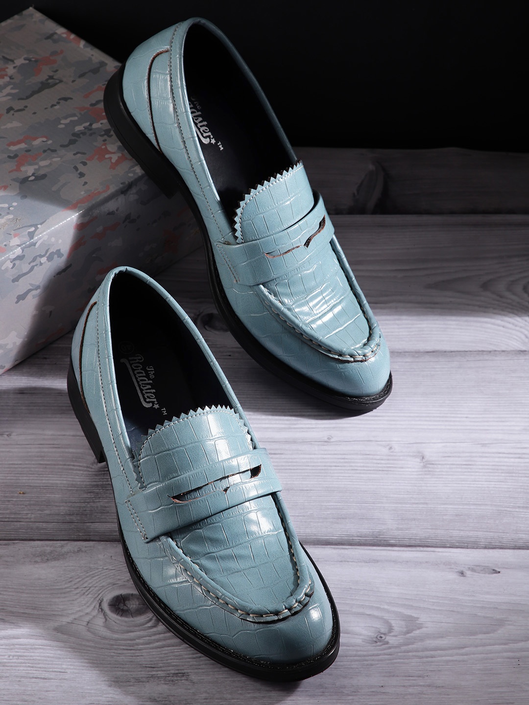 

Roadster Women Blue Solid Penny Loafers