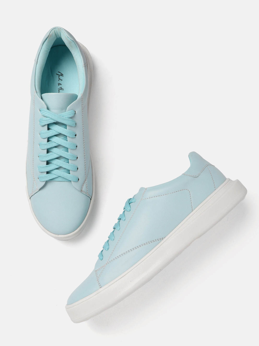 

Mast & Harbour Women Blue Solid Sneakers