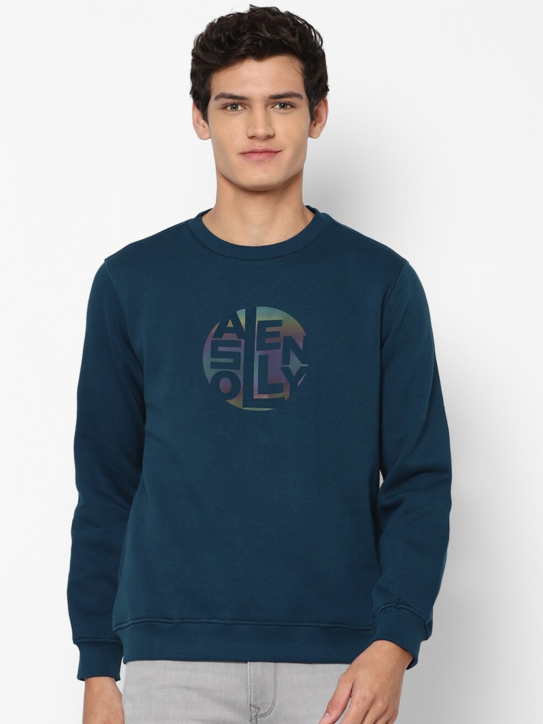 

Allen Solly Sport Men Navy Blue Printed Sweatshirt