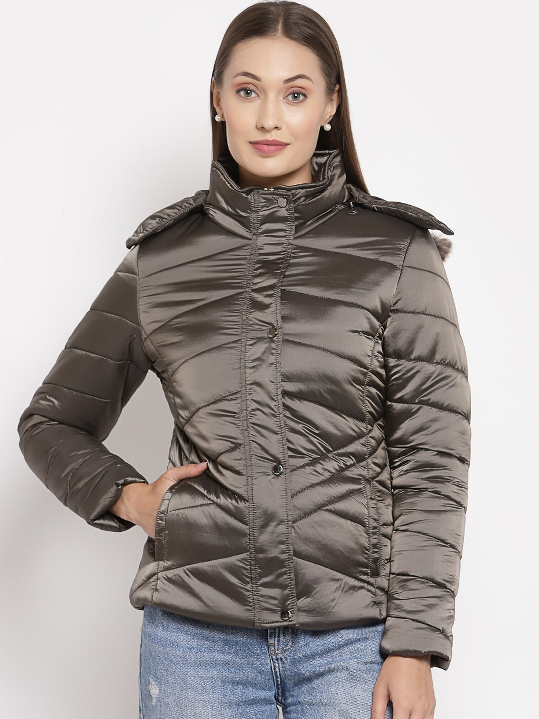 

Juelle Women Brown Padded Jacket