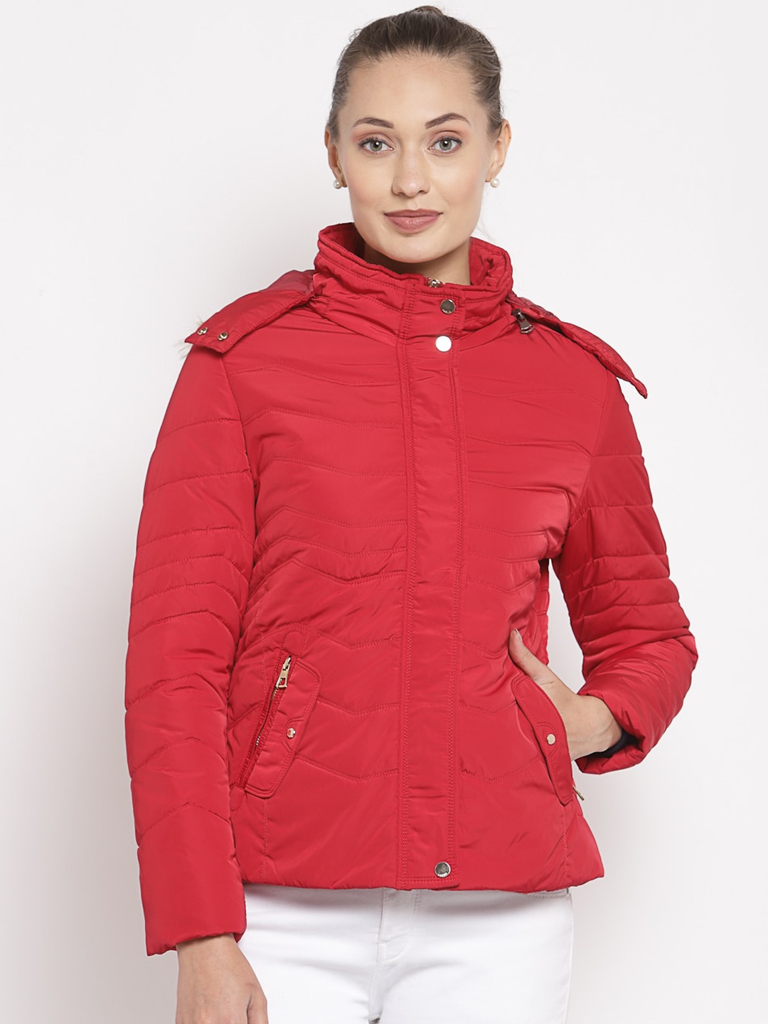 

Juelle Women Red Padded Jacket