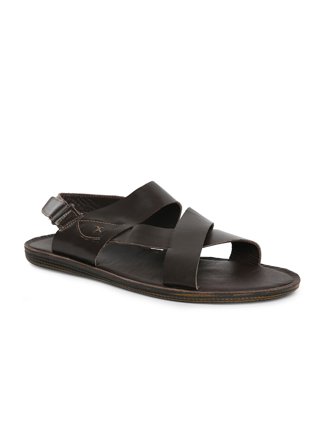 

Fabindia Men Brown Leather Comfort Sandals