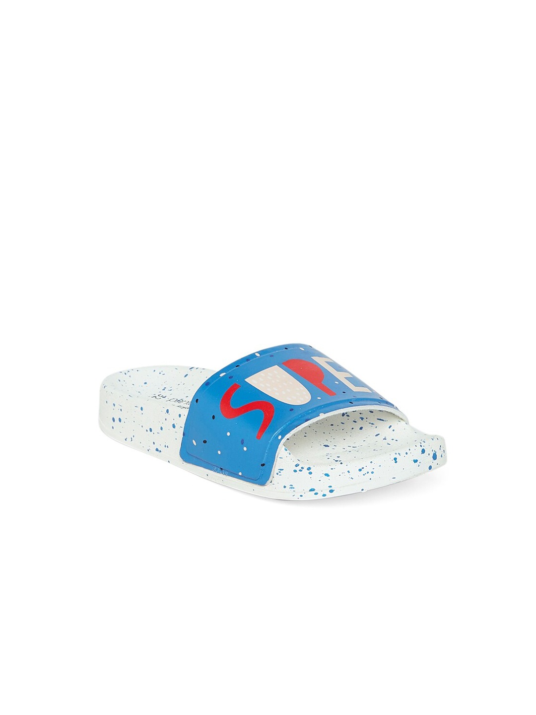 

Pantaloons Junior Girls Blue & Red Printed Sliders