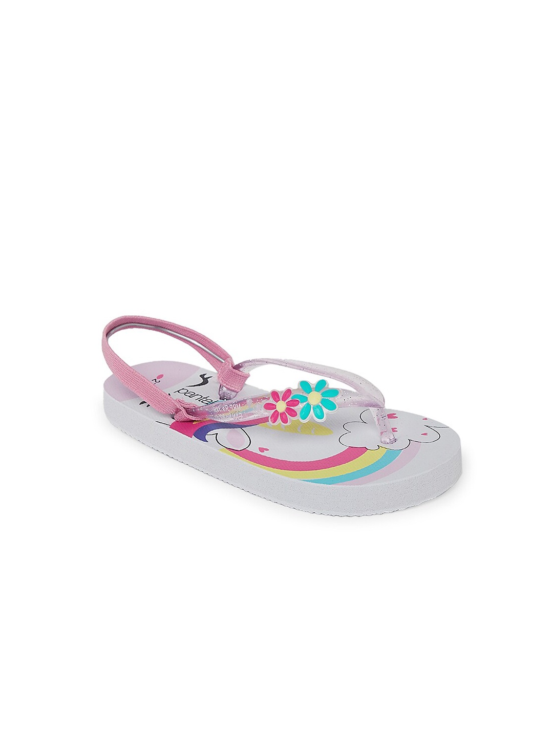 

Pantaloons Junior Girls Purple & Pink Floral Printed Slip-On