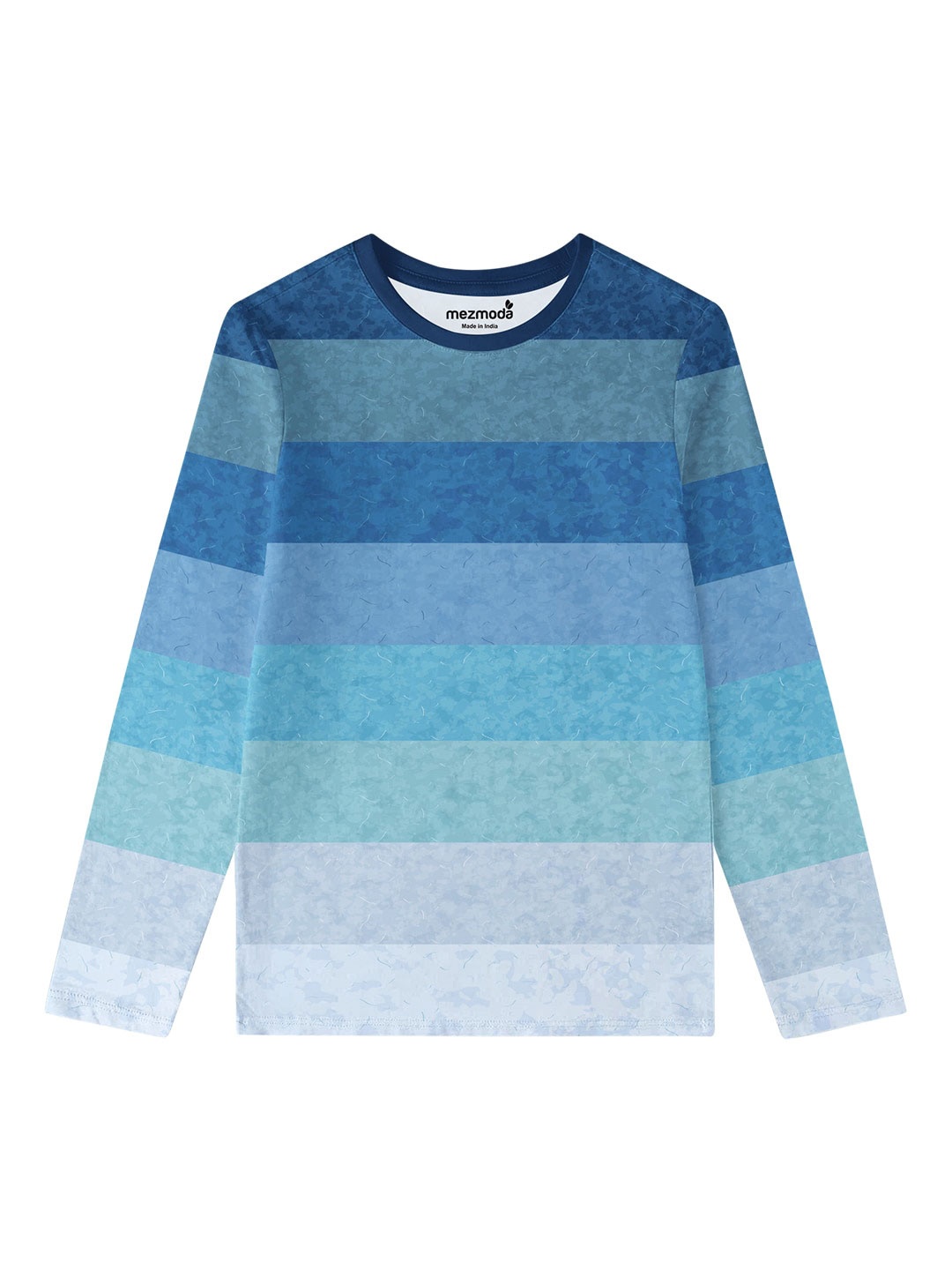 

mezmoda Girls Multicoloured Striped T-shirt, Multi