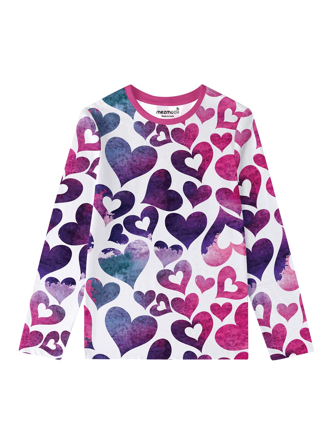 

mezmoda Girls Multicoloured Graphic Printed T-shirt, Multi