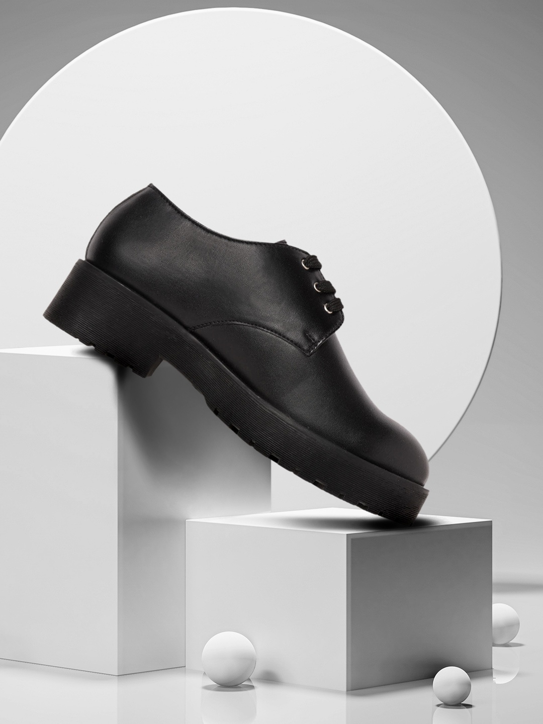 

Kook N Keech Women Black Solid Derbys