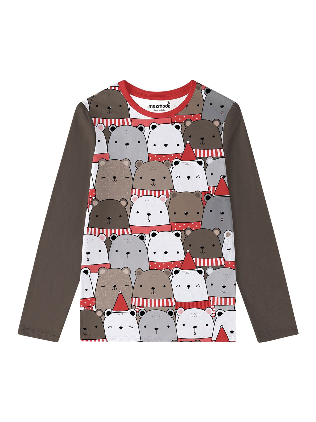 

mezmoda Girls Multicoloured Printed T-shirt, Multi