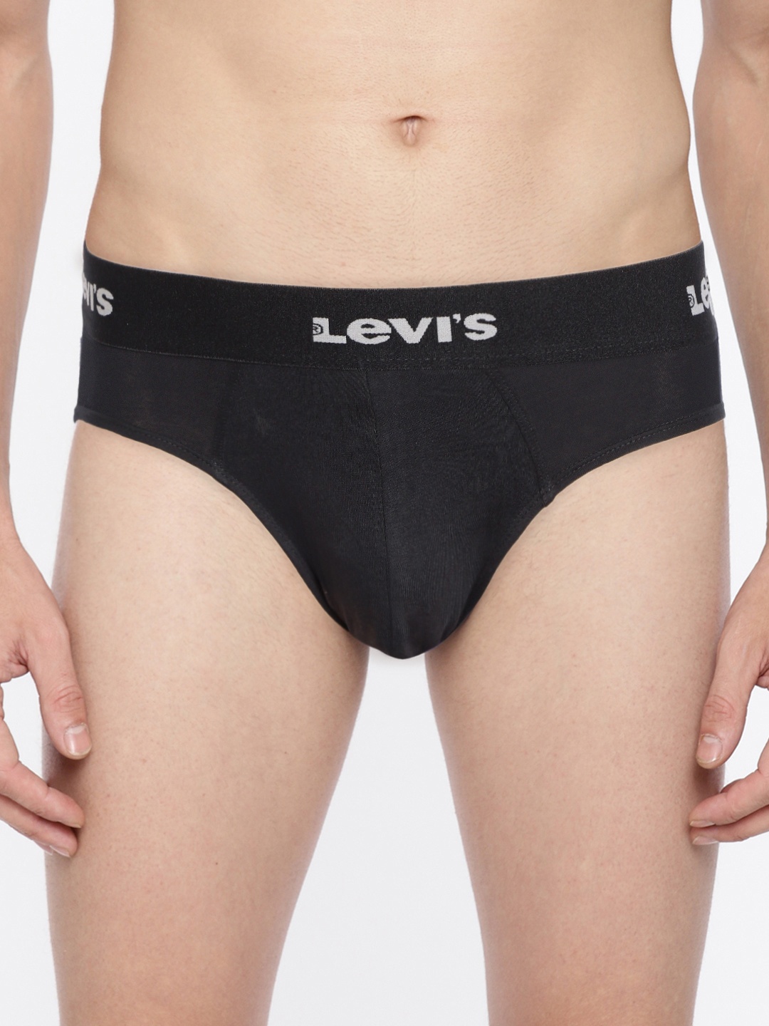 

Levis Men Black Solid Pure Cotton Briefs BF-100CA-1PK-STYLE-009-35