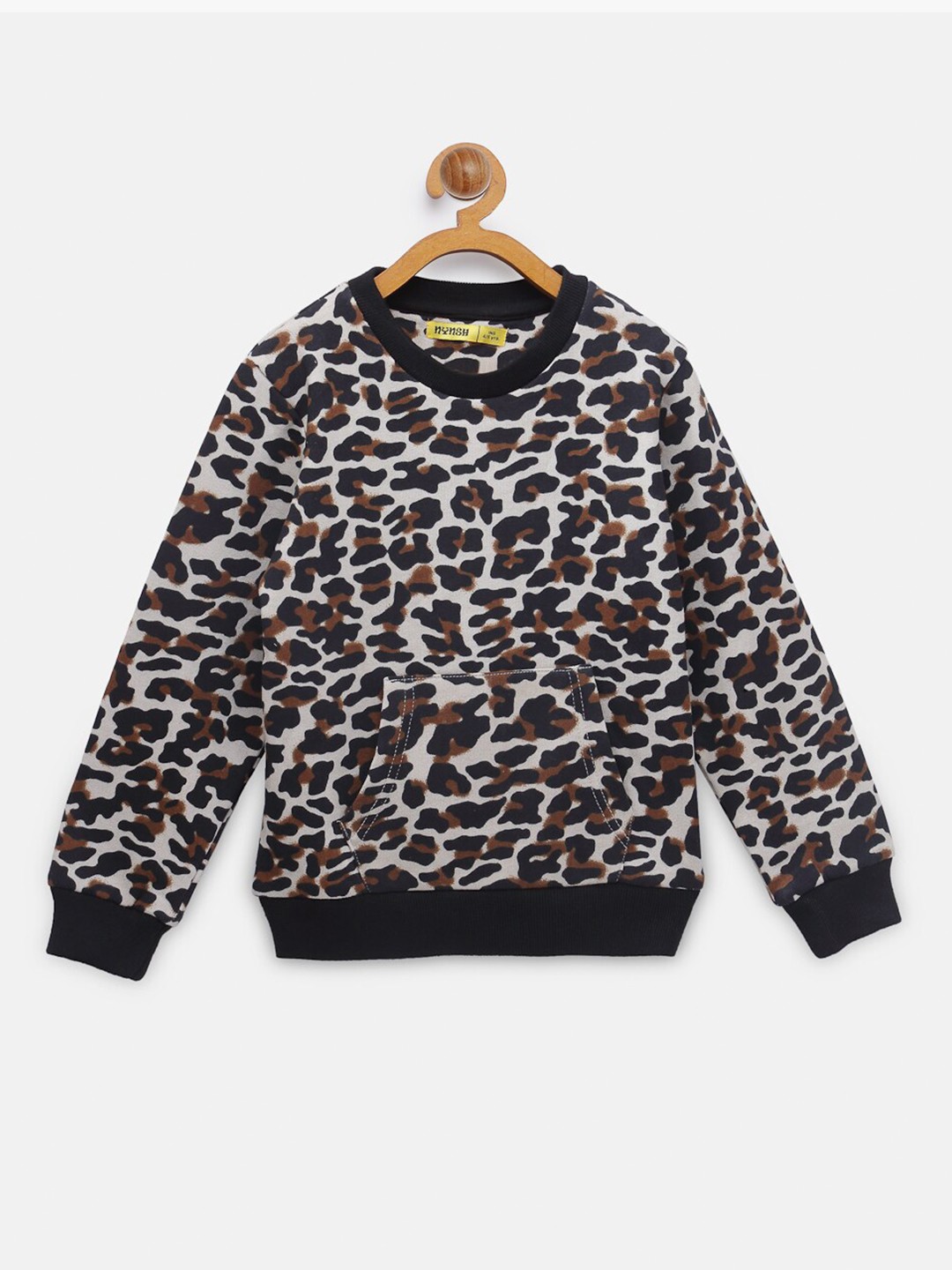 

NYNSH Girls Beige Printed Sweatshirt