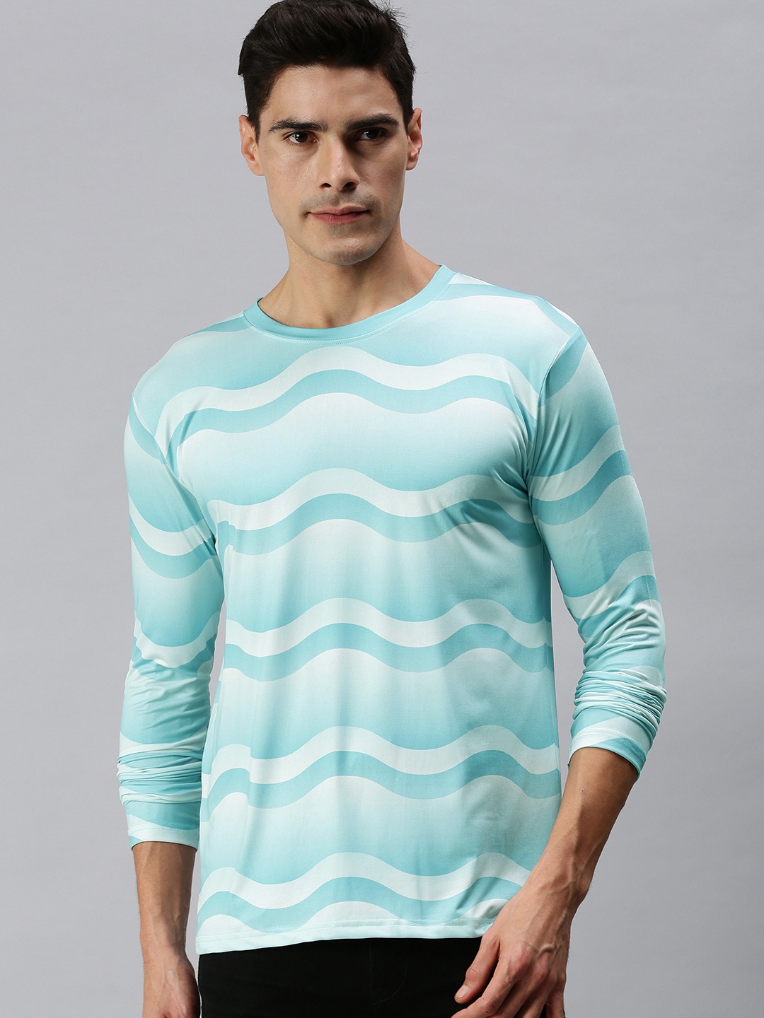 

mezmoda Men Blue Printed T-shirt