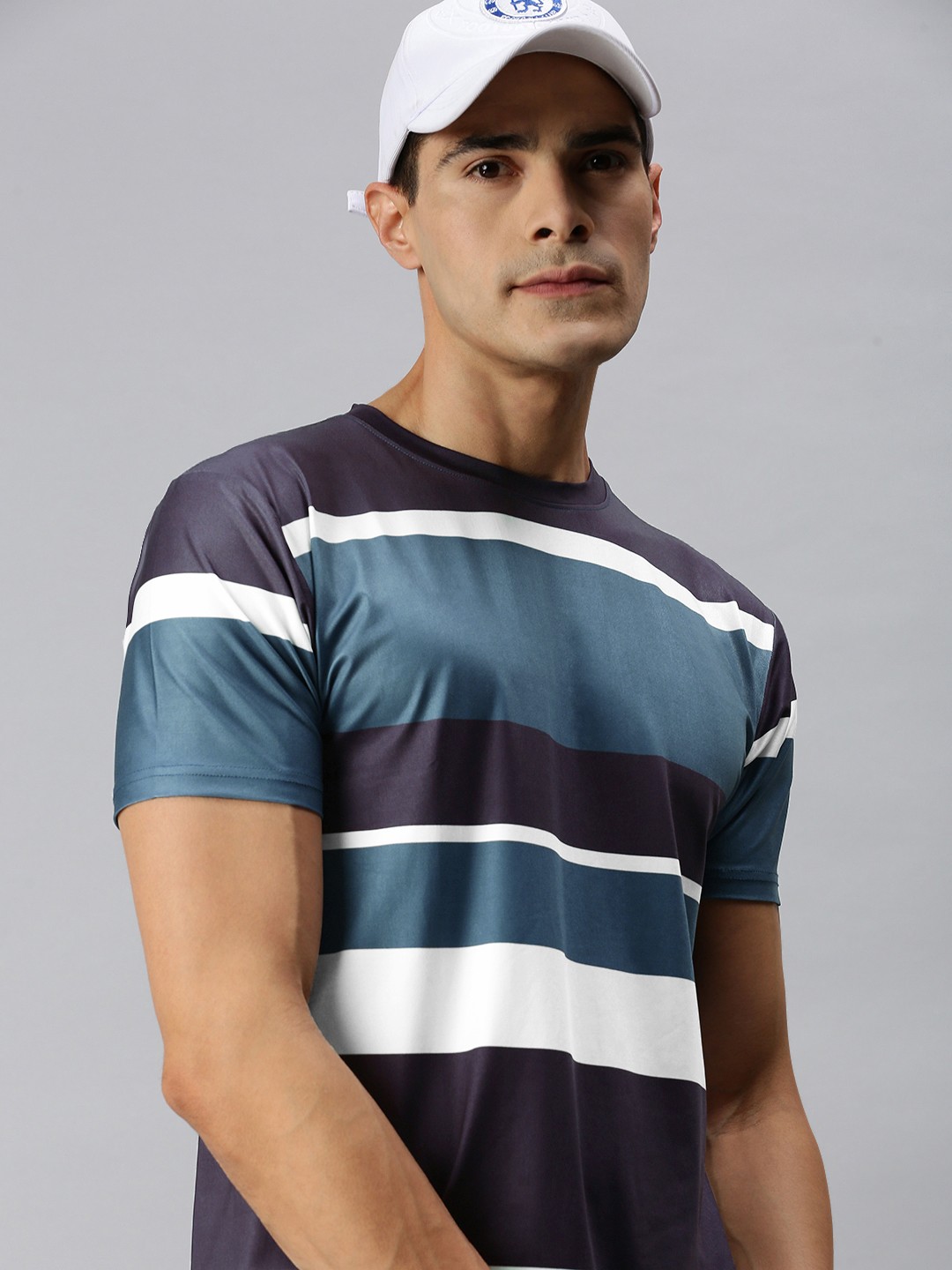 

mezmoda Men Multicoloured Printed Dry-Fit T-shirt, Multi