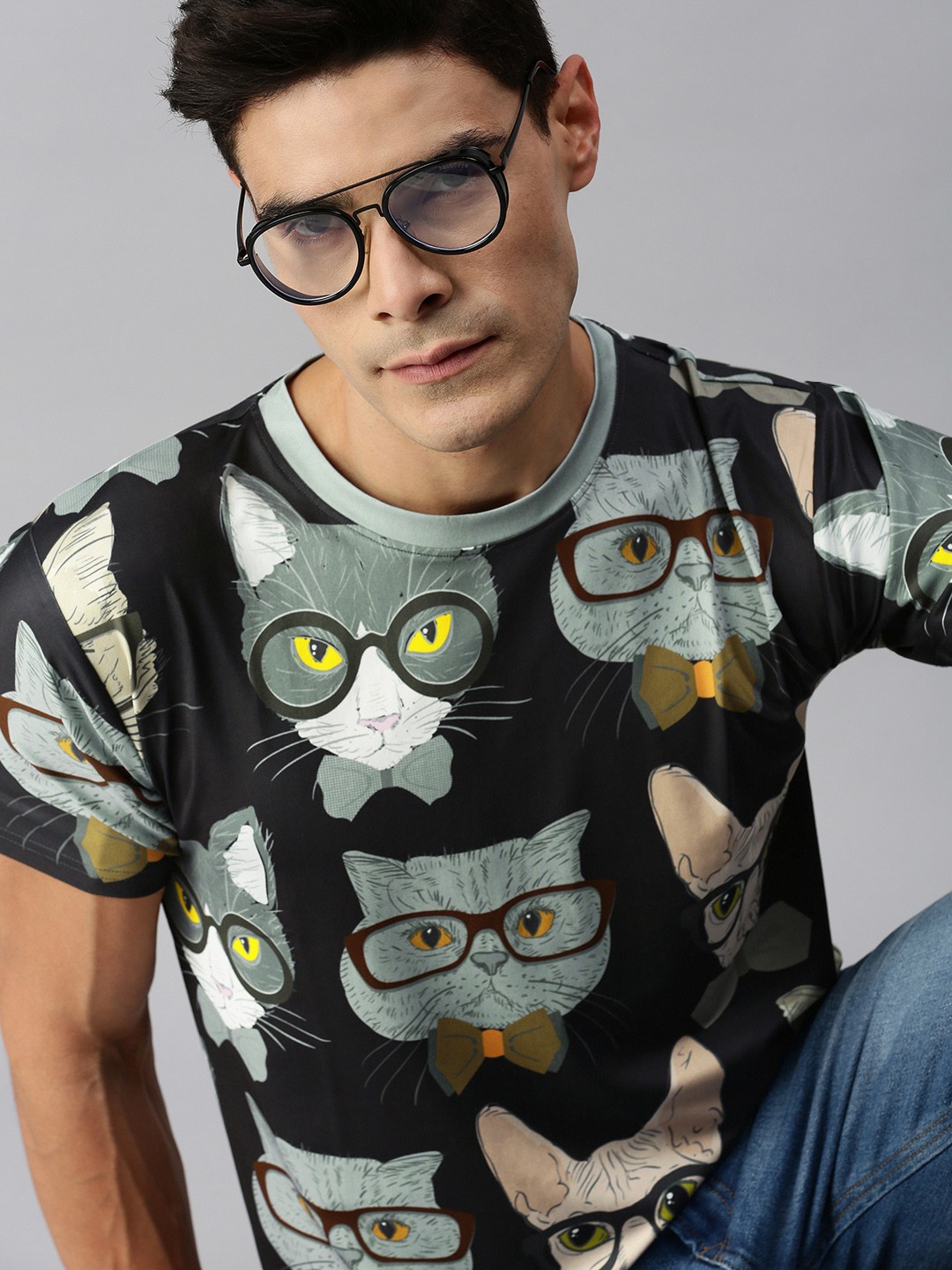 

mezmoda Men Multicoloured Printed T-shirt, Multi