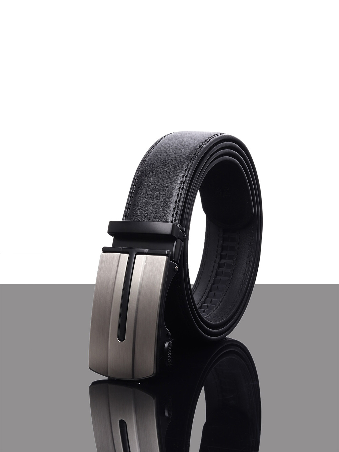 

Kastner Men Black Solid Formal Belt With Automatic Buckle