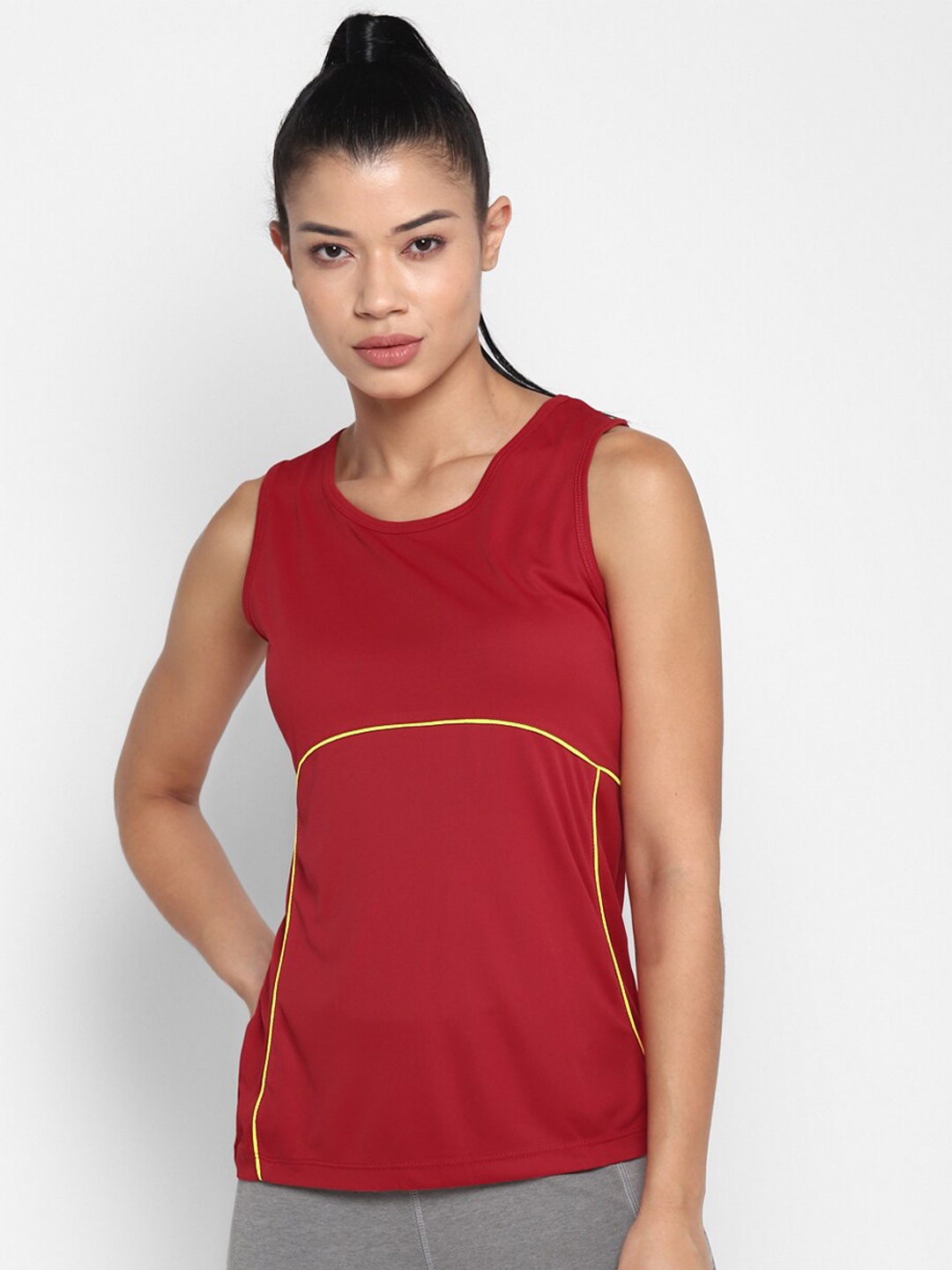 

OFF LIMITS Women Red Solid T-shirt
