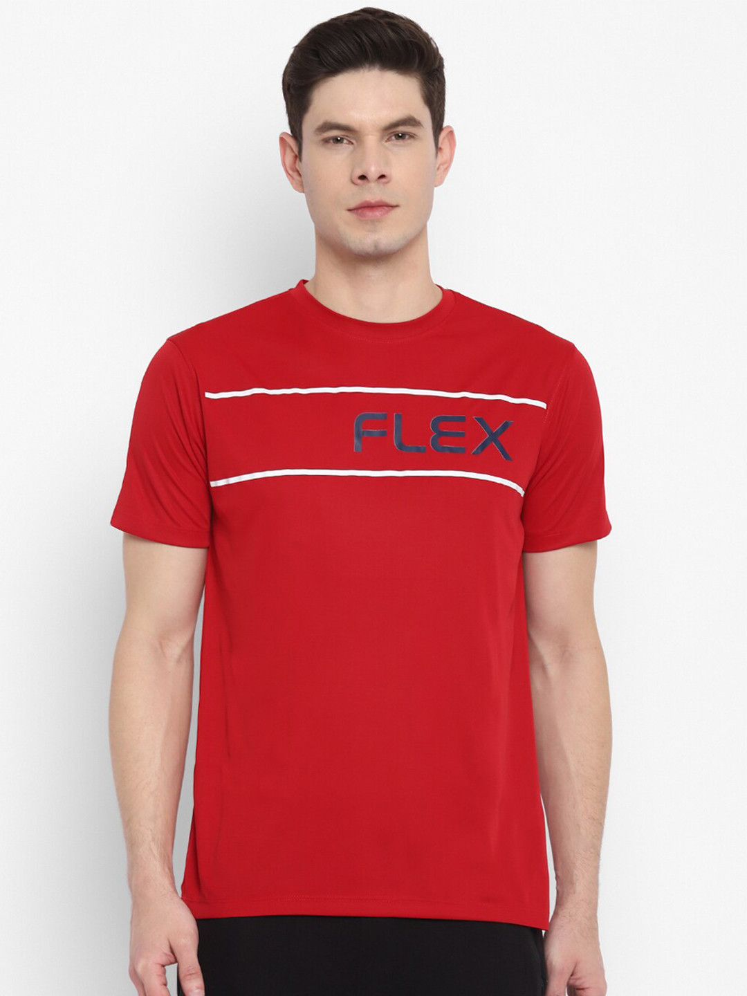 

OFF LIMITS Men Red & Black Typography Printed T-shirt