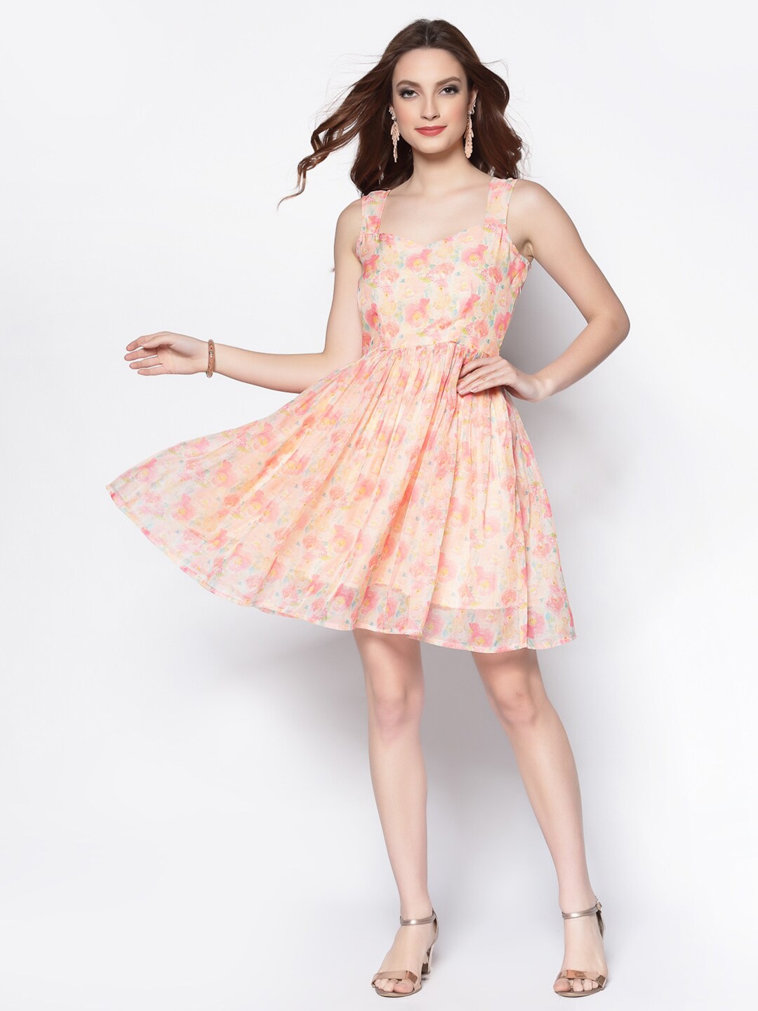 

Sera Pink & Yellow Floral Dress