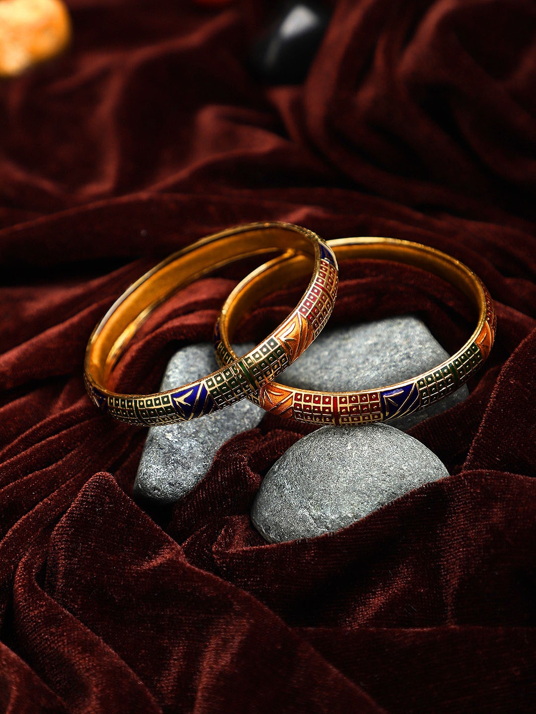 

Mali Fionna Multi Coloured Ethnic Set of 2 Bangles