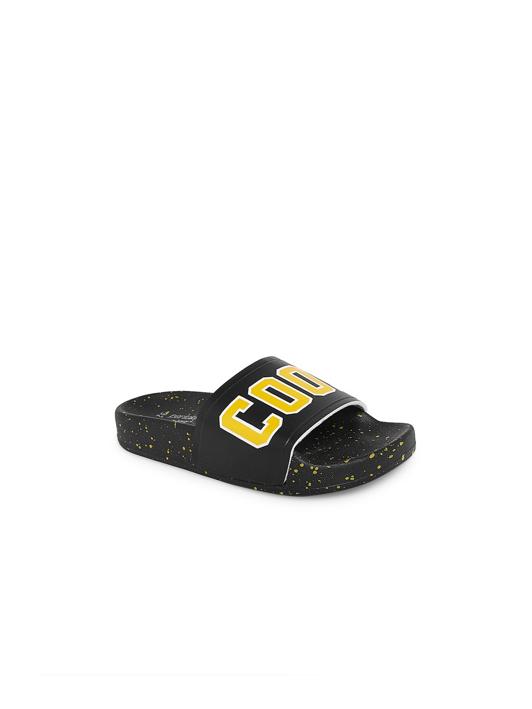 

Pantaloons Junior Boys Black Printed Sliders