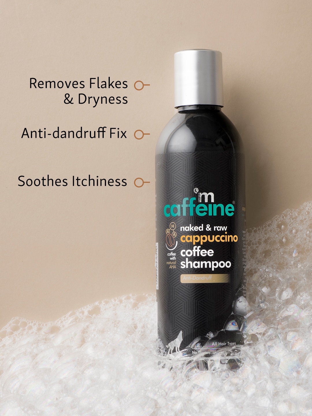 

MCaffeine Naked & Raw Cappuccino Coffee Shampoo, Beige