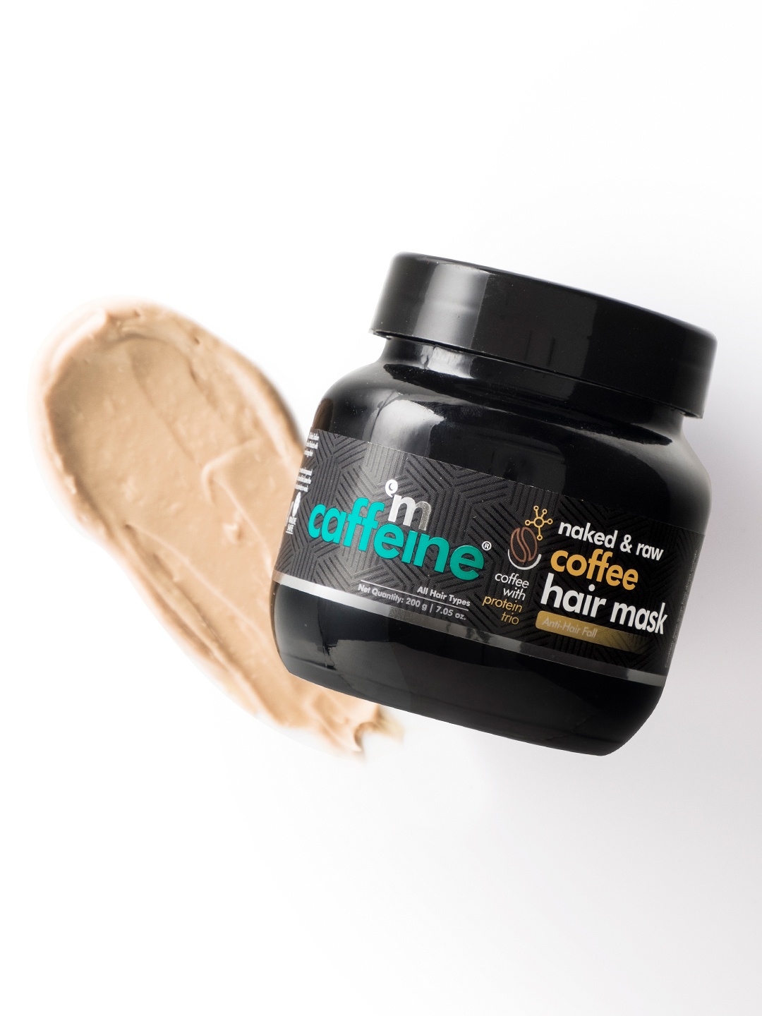 

MCaffeine Sustainable Coffee Hair Mask for Hair Fall Control - 200 g, Beige