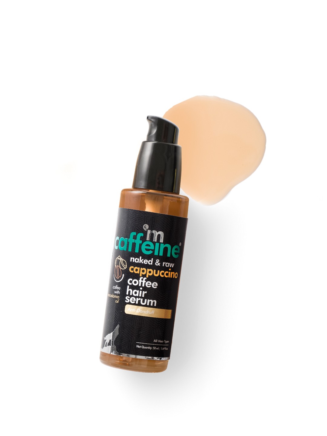 

MCaffeine Sustainable Naked & Raw Cappuccino Coffee Hair Serum (50 ml), Beige