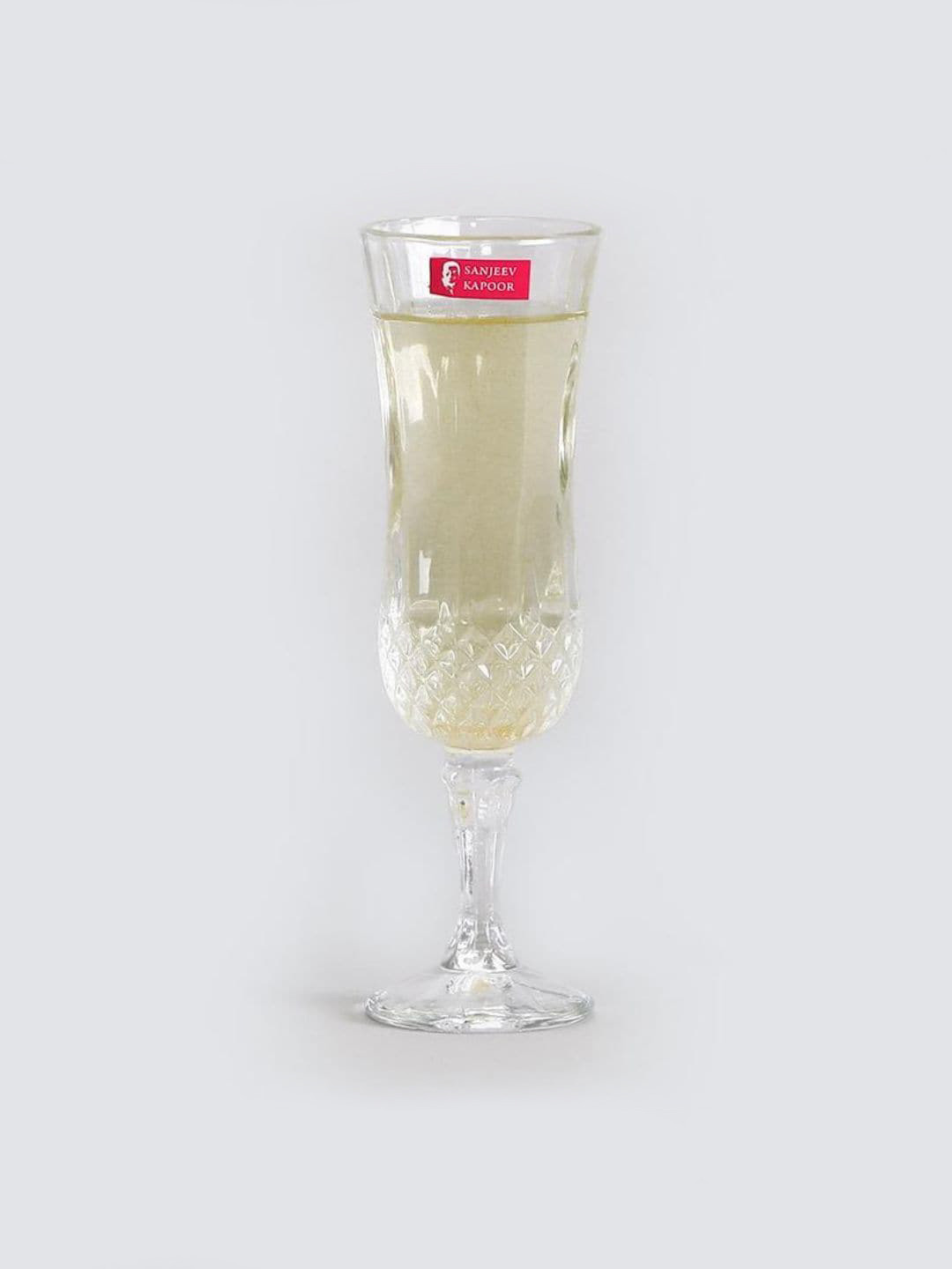 

Wonderchef Set of 4 Transparent Textured Lead Free Champagne Glasses