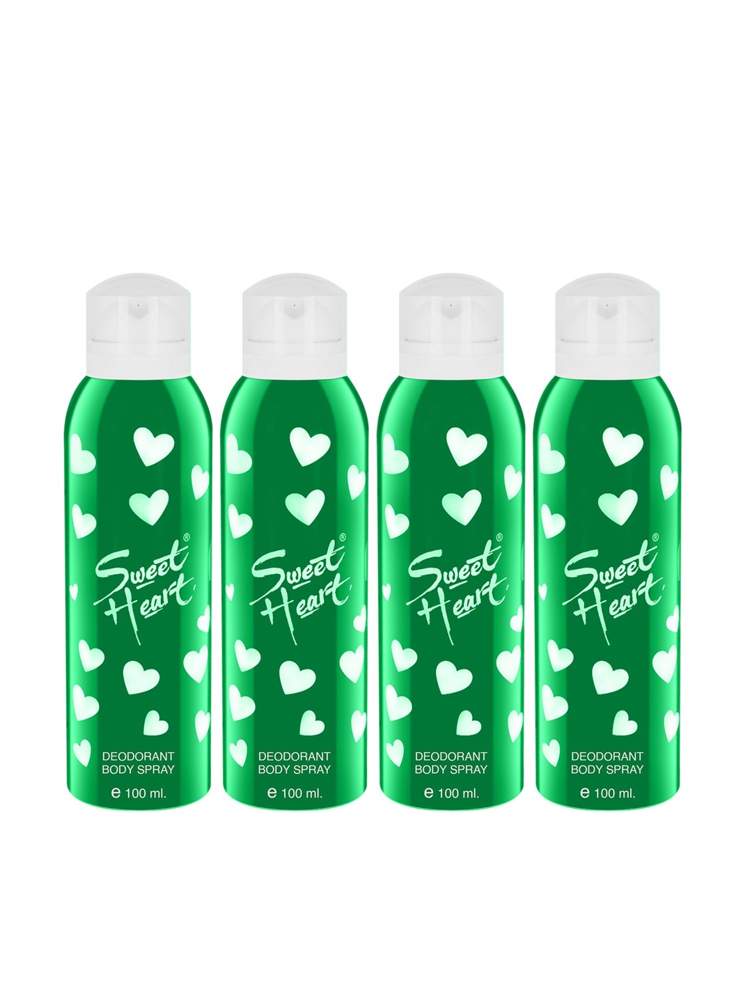 

Sweetheart Green Pack Of 4 Long Lasting Deodorant 100 ml